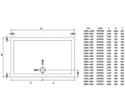 Hudson Reed Pearlstone 40mm Slimline ABS Acrylic Rectangular Shower Tray -Duravit Store M700 2022 11 11 15 19 16 281