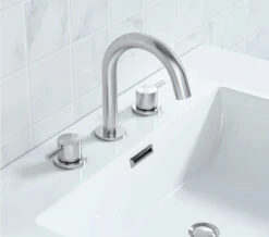 Crosswater MPRO 3 Hole Deck Mounted Basin Mixer Tap