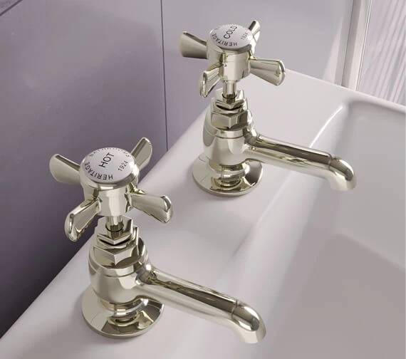 Heritage Dawlish Pair Of Basin Pillar Taps 10 Heritage Dawlish Pair Of Basin Pillar Taps - Image 8