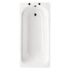 Kaldewei Eurowa 1400 X 700mm Single Ended Steel Bath White - 2TH