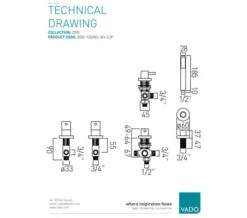 Vado Zoo Chrome 4-Hole Bath Shower Mixer Set Without Spout -Duravit Store M700 2022 11 23 11 11 42 397