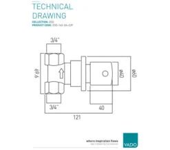 Vado Zoo Wall Mounted 3/4 Inch Concealed Chrome Stop Valve -Duravit Store M700 2022 11 23 13 33 27 646