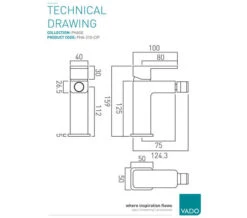 Vado Phase Chrome Mono Bidet Mixer Tap With Pop-Up Waste -Duravit Store M700 2022 11 25 9 27 10 903