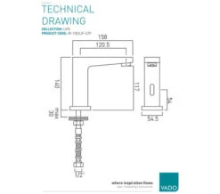 Vado I-Tech Life Infra-Red Deck Mounted Chrome Mono Basin Mixer Tap -Duravit Store M700 2022 11 28 15 9 48 735