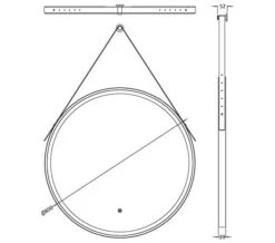 Hudson Reed Salana Round Illuminated LED Mirror -Duravit Store M700 2022 11 3 13 32 54 135