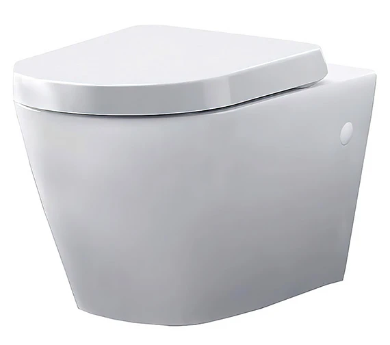 Essential IVY Wall Hung White Toilet Pan With Soft Close Seat 3 Essential IVY Wall Hung White Toilet Pan With Soft Close Seat