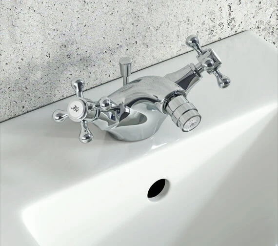 Deva Tudor Bidet Mixer Tap With Pop-Up Waste 3 Deva Tudor Bidet Mixer Tap With Pop-Up Waste