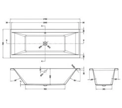 Hudson Reed Asselby Square 1700mm Double Ended Eternalite Acrylic Bath -Duravit Store M700 2022 12 29 10 12 26 554