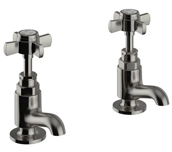 Heritage Dawlish Short Nose Pair Of Basin Pillar Taps 7 Heritage Dawlish Short Nose Pair Of Basin Pillar Taps - Image 5