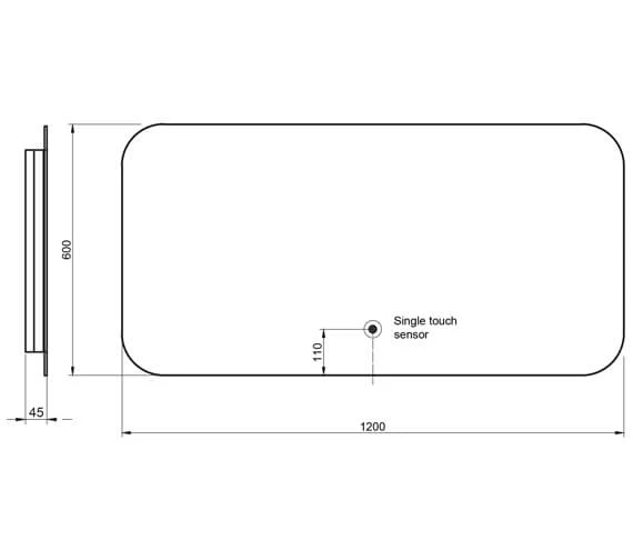 Joseph Miles Aura LED Mirror With Demister Pad And Shaver Socket 9 Joseph Miles Aura LED Mirror With Demister Pad And Shaver Socket - Image 7