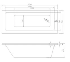 Joseph Miles Florence 1700mm Single Ended Whirlpool Bath -Duravit Store M700 2022 2 24 13 18 18 194