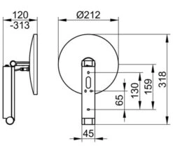 Keuco ILook Move Chrome LED Illuminated Round Cosmetic Mirror -Duravit Store M700 2022 2 25 11 32 56 508