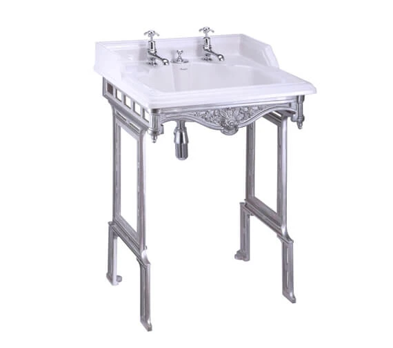 Burlington Classic Basin With Invisible Overflow Waste And Aluminium Stand 6 Burlington Classic Basin With Invisible Overflow Waste And Aluminium Stand - Image 4