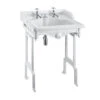 Burlington Classic Basin With Invisible Overflow Waste And Aluminium Stand -Duravit Store M700 2022 2 9 12 7 54 831