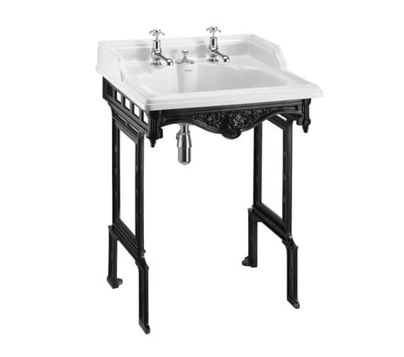 Burlington Classic Basin With Invisible Overflow Waste And Aluminium Stand 5 Burlington Classic Basin With Invisible Overflow Waste And Aluminium Stand - Image 3