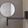 Keuco Round Matt Black Cosmetic Magnifying Mirror 193mm -Duravit Store M700 2022 3 12 10 5 32 1