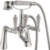 Tre Mercati Victoria Bianco Pillar Bath Shower Mixer Tap With Kit -Duravit Store M700 2022 3 15 14 0 47 658