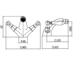Tre Mercati Victoria Bianco Mono Bidet Mixer Tap With Pop-Up Waste -Duravit Store M700 2022 3 16 7 11 8 858