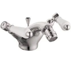 Tre Mercati Victoria Bianco Mono Bidet Mixer Tap With Pop-Up Waste -Duravit Store M700 2022 3 16 7 7 1 438
