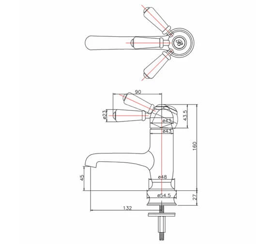 Burlington Chelsea Chrome Straight Mono Basin Mixer Tap 5 Burlington Chelsea Chrome Straight Mono Basin Mixer Tap - Image 3