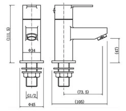 Niagara Camden Single Lever Pair Of Basin Tap -Duravit Store M700 2022 3 17 14 44 53 716