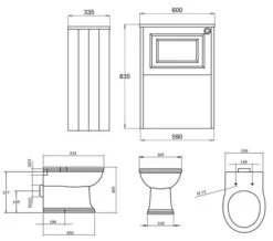 Silverdale Back To Wall Unit With Victorian Pan And Concealed Cistern -Duravit Store M700 2022 3 2 7 25 31 453