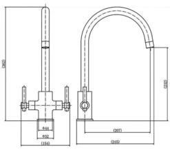 Tre Mercati Peggy Sue Mono Kitchen Sink Mixer Tap -Duravit Store M700 2022 3 22 12 0 9 970
