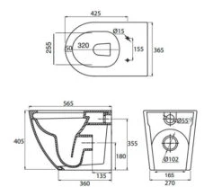 Tavistock Orbit Comfortable Back To Wall White WC With Soft Close Seat -Duravit Store M700 2022 3 31 12 2 43 385