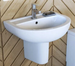 Joseph Miles Viva White Basin With Pedestal