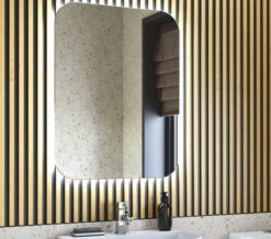 Joseph Miles Aura LED Mirror With Demister Pad And Shaver Socket