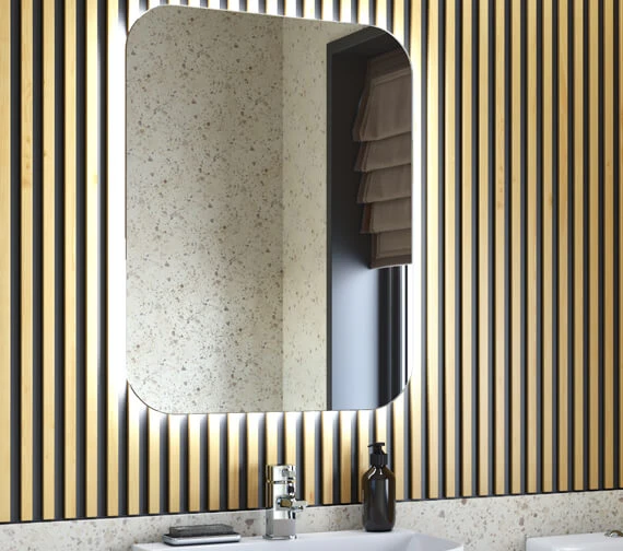 Joseph Miles Aura LED Mirror With Demister Pad And Shaver Socket 3 Joseph Miles Aura LED Mirror With Demister Pad And Shaver Socket