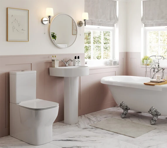 Joseph Miles Harno 555mm X 430mm 1 TH Basin With Full Pedestal 3 Joseph Miles Harno 555mm X 430mm 1 TH Basin With Full Pedestal