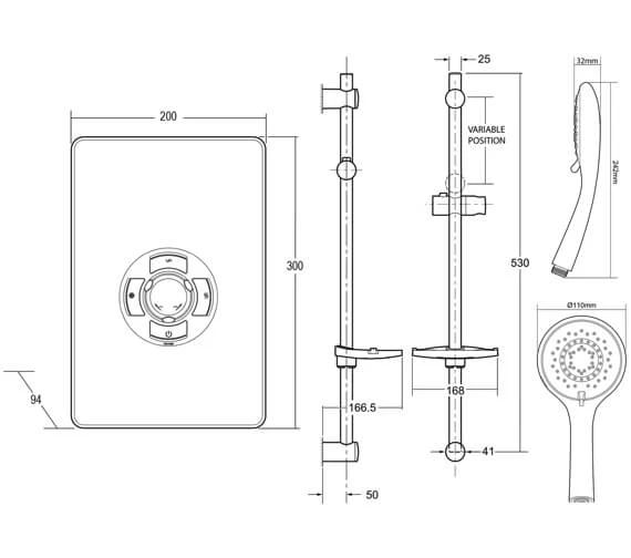 Triton Collection 2 Enhance Electric Shower 5 Triton Collection 2 Enhance Electric Shower - Image 3