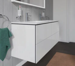 Duravit L-Cube 1290mm Wide 4 Drawers Wall Mounted Vanity Unit For Me-By-Starck Basin -Duravit Store M700 2022 6 10 12 36 26 774