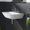 RAK Summit 1 Tap Hole White Wall Hung Hand Basin 400mm - SUM40BAS1 -Duravit Store M700 2022 6 10 14 24 8 525
