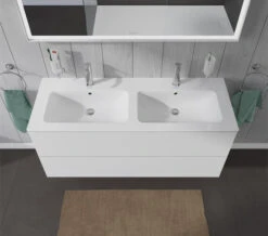 Duravit L-Cube 1290mm Wide 2 Drawers Wall Mounted Vanity Unit For Me-By-Starck Basin -Duravit Store M700 2022 6 10 14 42 51 859