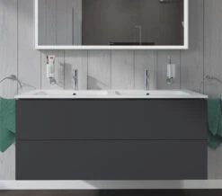 Duravit L-Cube 1290mm Wide 2 Drawers Wall Mounted Vanity Unit For Me-By-Starck Basin -Duravit Store M700 2022 6 10 14 43 14 847