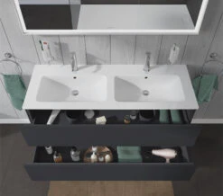 Duravit L-Cube 1290mm Wide 2 Drawers Wall Mounted Vanity Unit For Me-By-Starck Basin -Duravit Store M700 2022 6 10 14 44 49 329