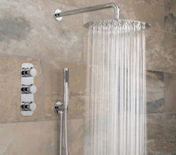 Vado Tablet Altitude Vertical 2 Outlet Chrome Thermostatic Shower Package