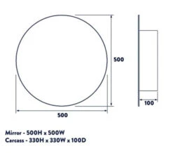 Croydex Severn Stainless Steel Circular Door Mirror Cabinet -Duravit Store M700 2022 6 16 13 53 29 251