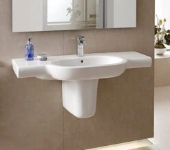 Roca Meridian-N Designer Wall Hung Basin White