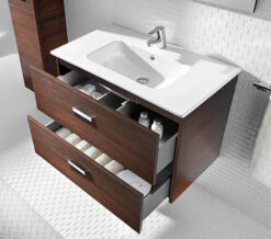 Roca Victoria Unik Wall Hung White Vanity Unit With 2 Drawer