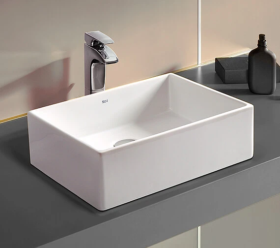 Roca Sofia On Countertop White Basin 465mm Wide - 327720000 3 Roca Sofia On Countertop White Basin 465mm Wide - 327720000