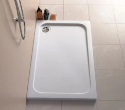 Merlyn Ionic Touchstone Rectangular White Shower Tray 50mm Height