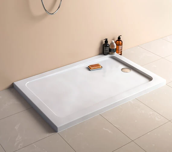Mira Flight Low White Rectangle Shower Tray 3 Mira Flight Low White Rectangle Shower Tray