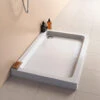Mira Flight Rectangular Shower Tray White With Waste