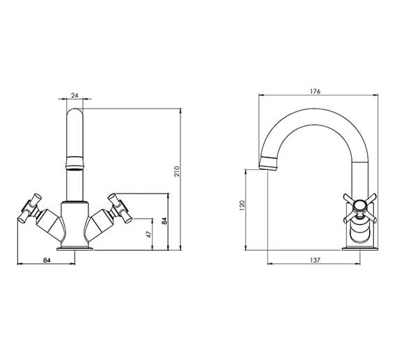 Tavistock Cheltenham Chrome Basin Mixer Tap With Click Waste 5 Tavistock Cheltenham Chrome Basin Mixer Tap With Click Waste - Image 3