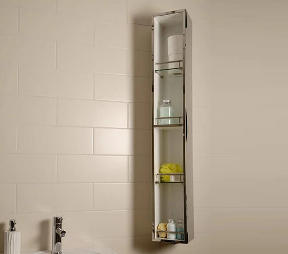 Croydex Ottawa 1200mm Stainless Steel Spinning Cabinet 3 Croydex Ottawa 1200mm Stainless Steel Spinning Cabinet