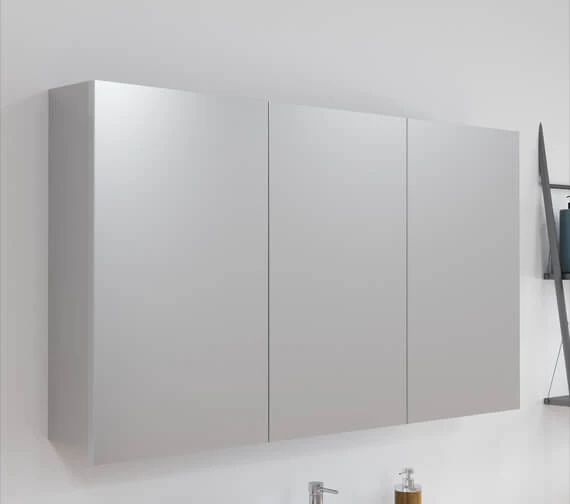 Hudson Reed Quartet 1350 X 715mm 3 Door Mirror Cabinet 3 Hudson Reed Quartet 1350 X 715mm 3 Door Mirror Cabinet