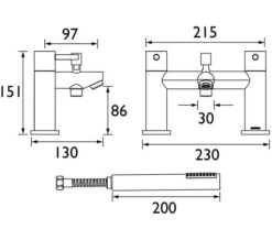 Bristan Blitz Deck Mounted Chrome Bath Mixer Tap -Duravit Store M700 2022 7 20 11 32 20 99